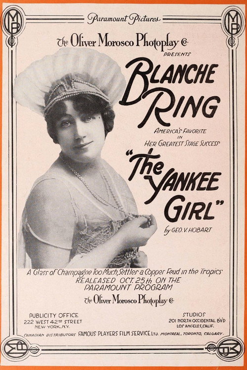 Movie poster for The Yankee Girl (1915)