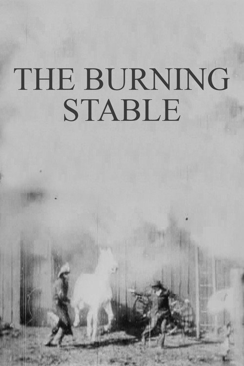 Movie poster for The Burning Stable (1896)