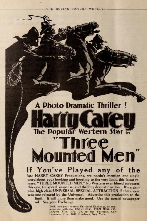 Movie poster for Three Mounted Men (1918)