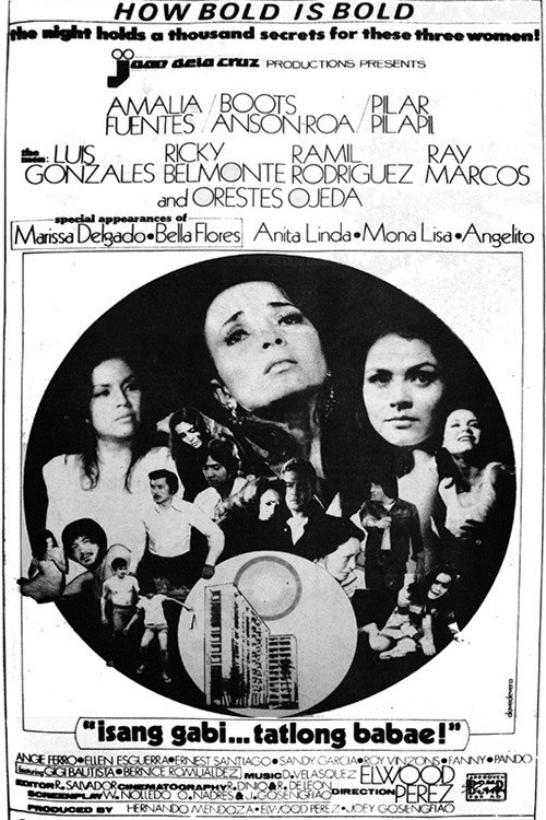 Movie poster for Isang Gabi... Tatlong Babae! (1974)