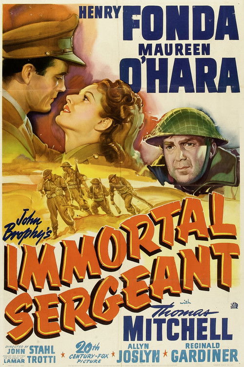 Movie poster for Immortal Sergeant (1943)