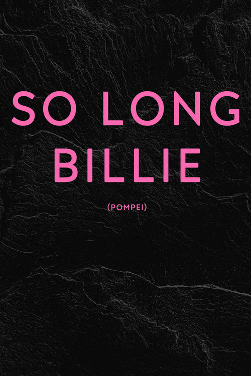 Movie poster for So Long Billie (2020)