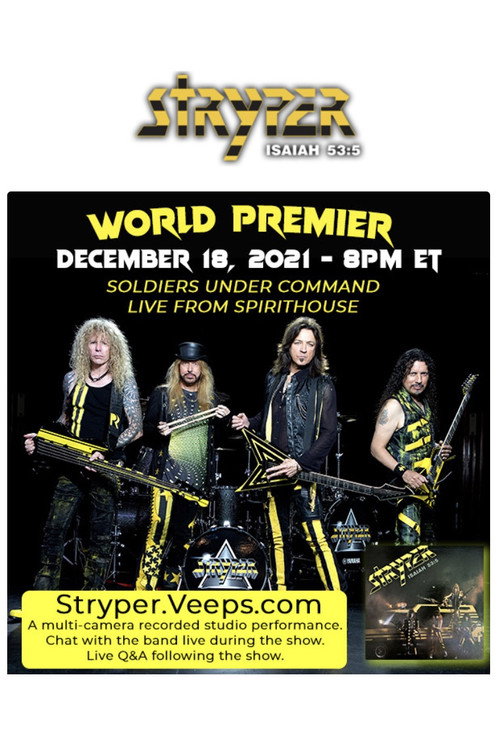 Movie poster for Stryper - Soldiers from the Underground Live Stream (2021)