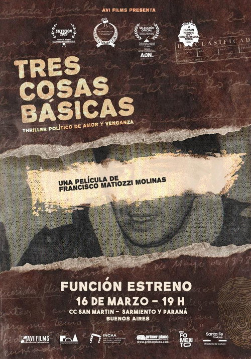 Movie poster for Tres cosas básicas (2023)