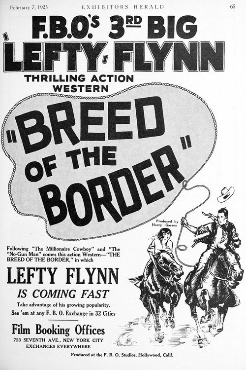Movie poster for Breed of the Border (1924)