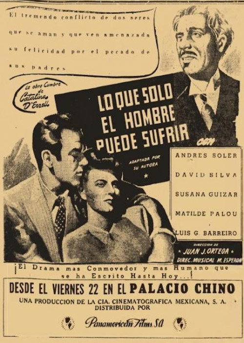 Movie poster for Lo que sólo el hombre puede sufrir (1943)