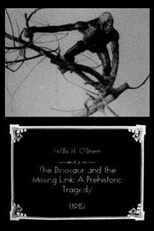 Movie poster for The Dinosaur and the Missing Link: A Prehistoric Tragedy (1915)