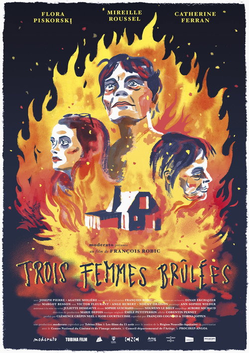 Movie poster for Trois femmes brûlées (2023)