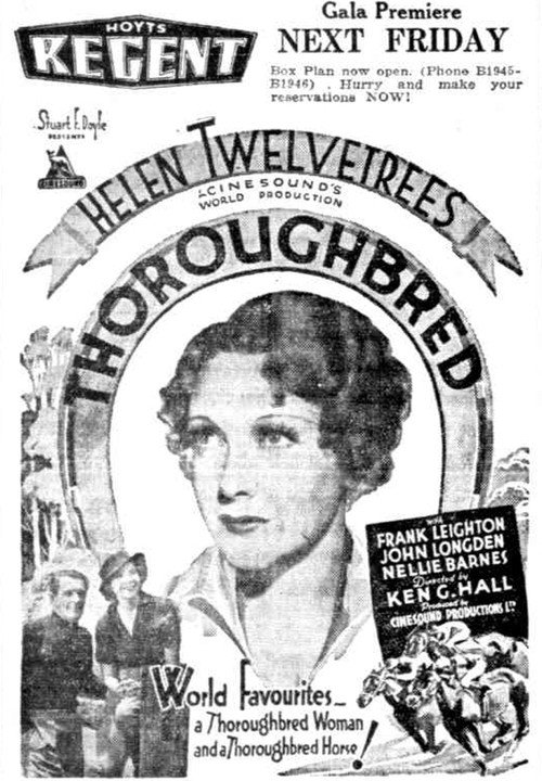 Movie poster for Thoroughbred (1936)