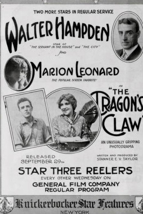 Movie poster for The Dragon’s Claw (1915)