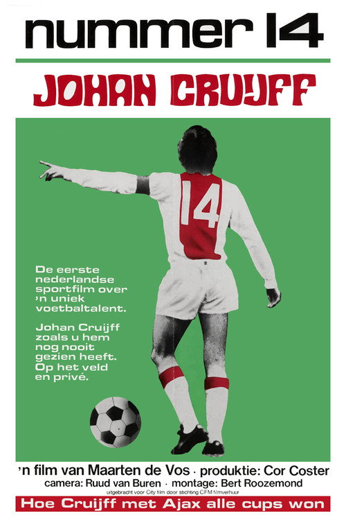 Movie poster for Nummer 14 Johan Cruijff (1973)