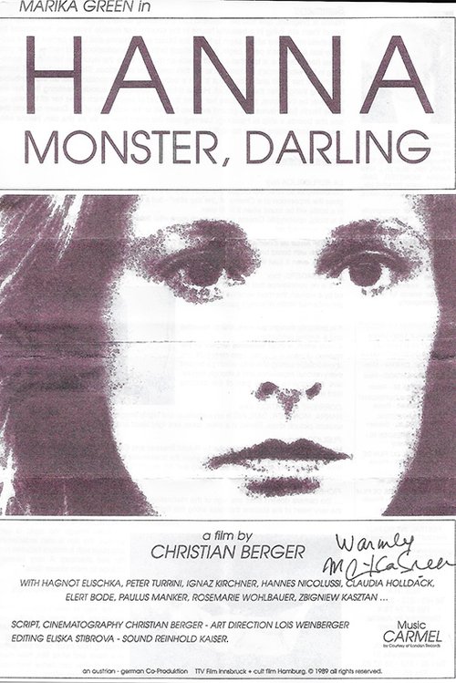 Movie poster for Hanna Monster, Darling (1989)