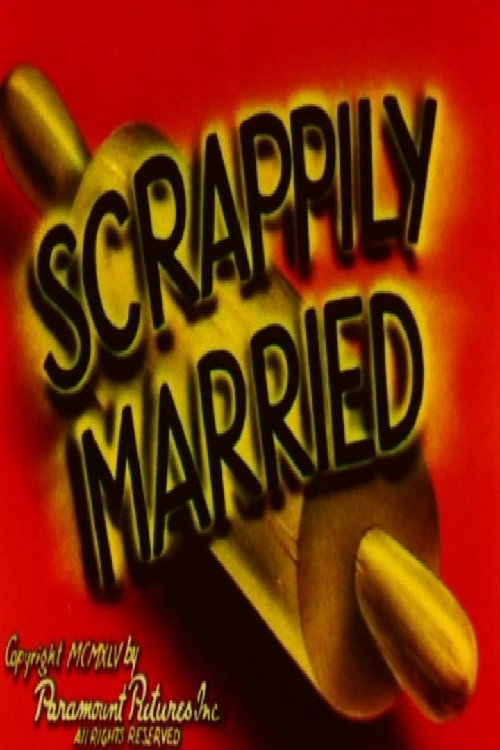Movie poster for Scrappily Married (1945)