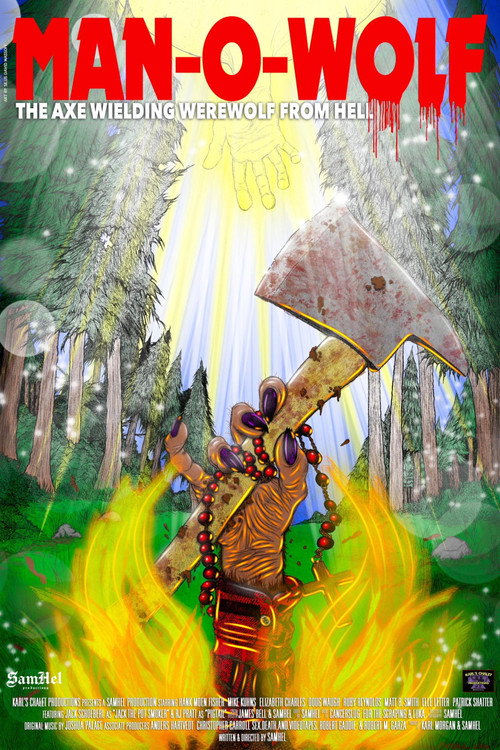 Movie poster for Man-O-Wolf: The Axe Wielding Werewolf from Hell (2026)