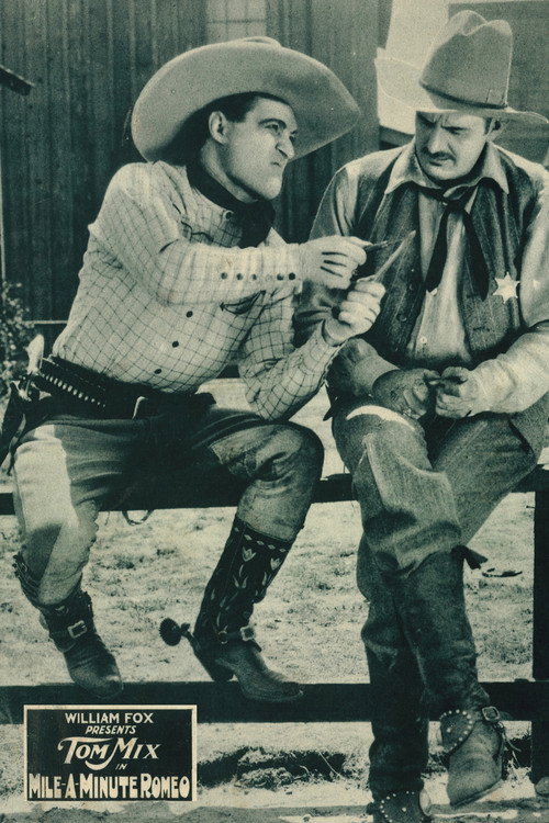 Movie poster for Mile-a-Minute Romeo (1923)