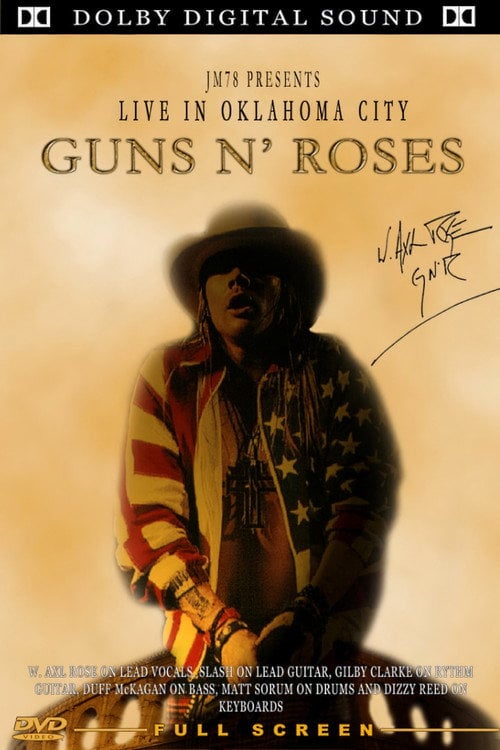 Movie poster for Guns N' Roses: Live In Oklahoma City (1992)