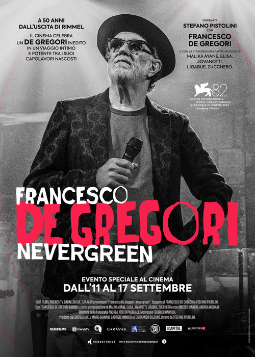 Movie poster for Francesco de Gregori - Nevergreen (2025)