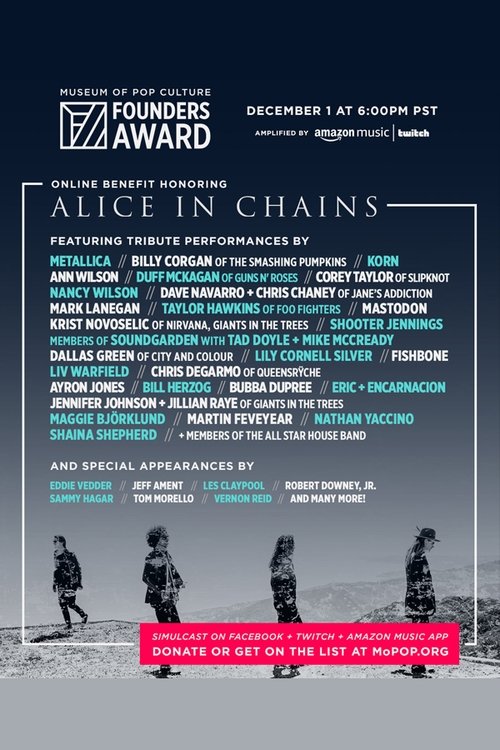 Movie poster for MoPOP Founders Award 2020 Honoring Alice in Chains (2020)