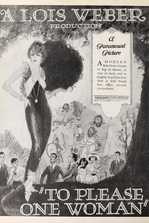 Movie poster for To Please One Woman (1920)