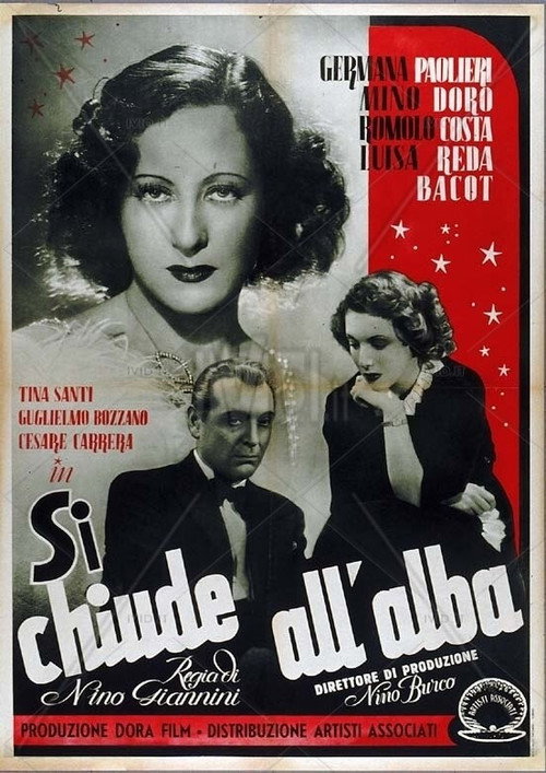 Movie poster for Si chiude all'alba (1945)