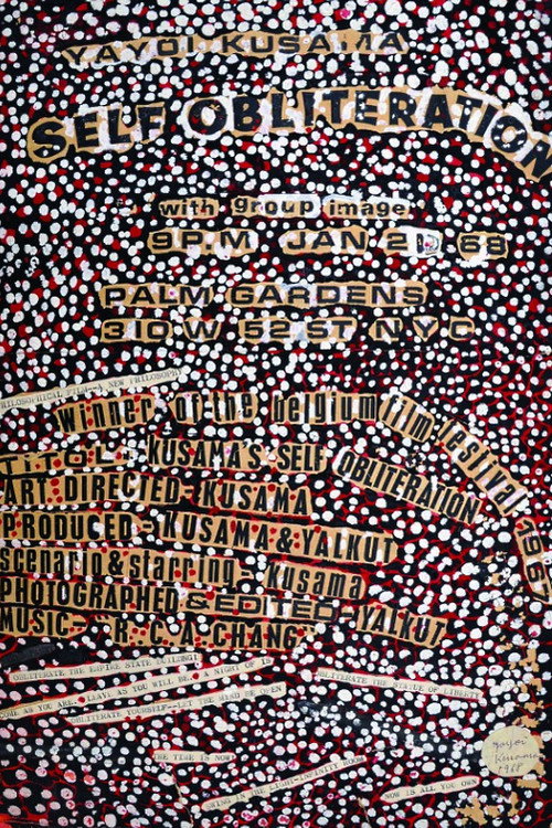 Movie poster for Kusama's Self-Obliteration (1967)