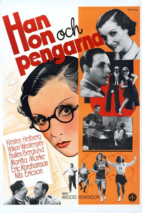 Movie poster for Han, hon och pengarna (1936)