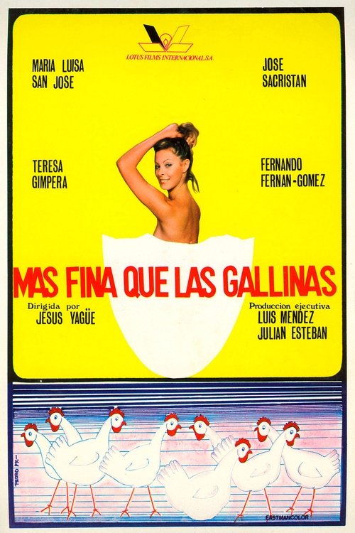 Movie poster for Más fina que las gallinas (1977)