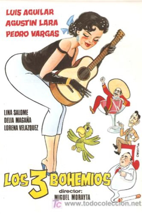 Movie poster for Los tres bohemios (1957)