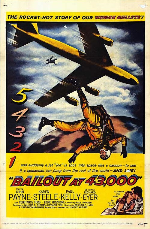 Movie poster for Bailout at 43,000 (1957)