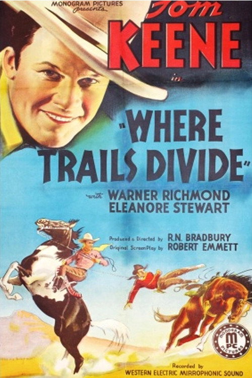 Movie poster for Where Trails Divide (1937)