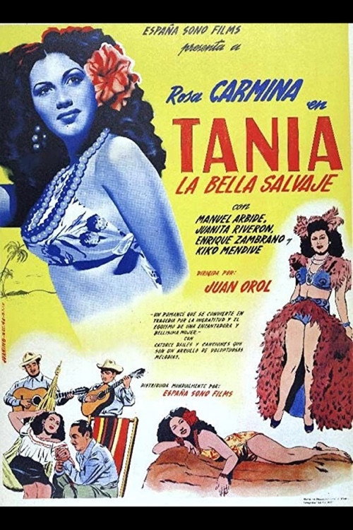 Movie poster for Tania, the Beautiful Wild Girl (1948)