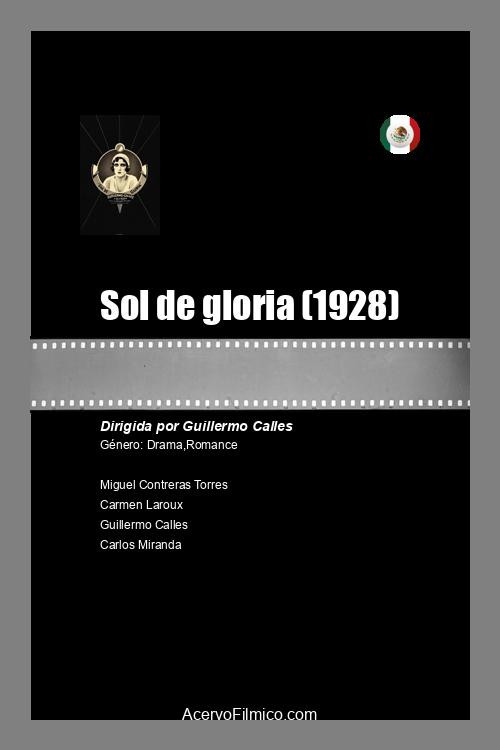 Movie poster for Sol de gloria (1928)