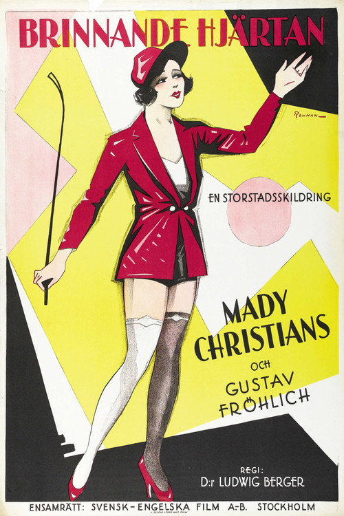 Movie poster for The Burning Heart (1929)
