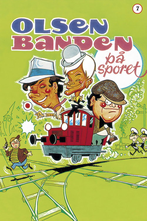 Movie poster for The Olsen Gang on the Track (1975)