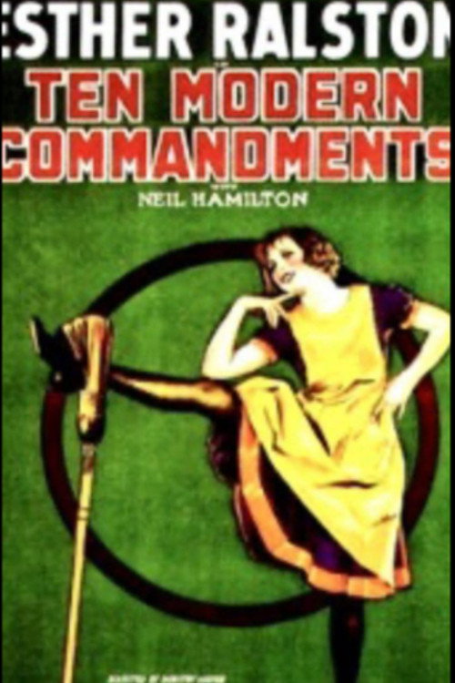 Movie poster for Ten Modern Commandments (1927)