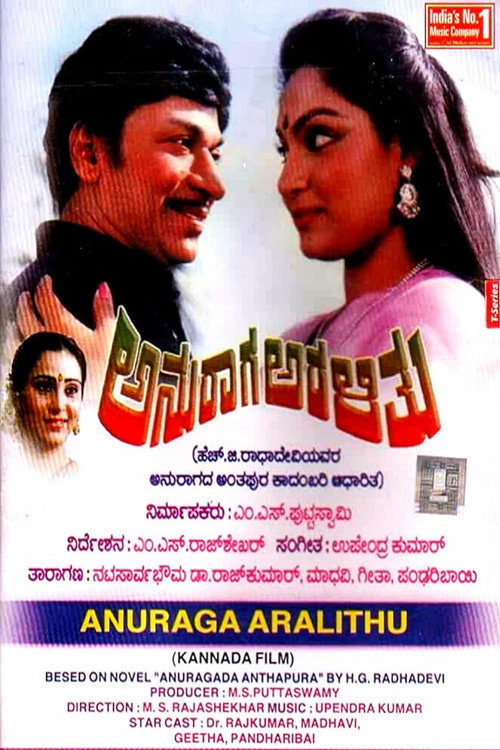 Movie poster for Anuraaga Aralithu (1986)