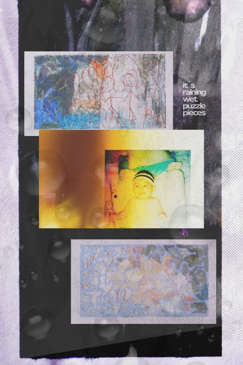 Movie poster for it's raining wet puzzle pieces (2025)