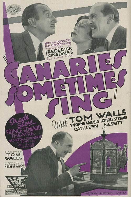 Movie poster for Canaries Sometimes Sing (1930)