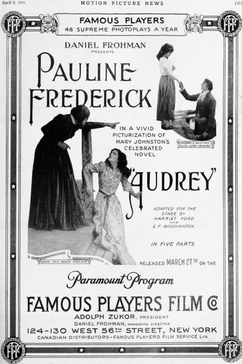 Movie poster for Audrey (1916)