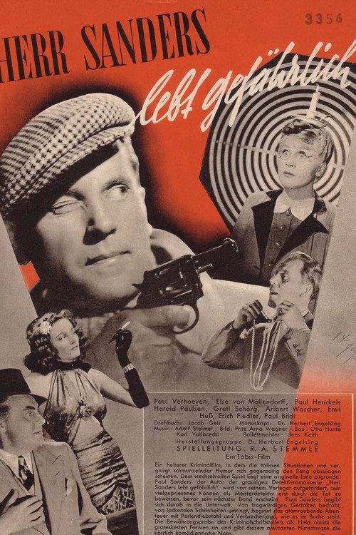 Movie poster for Herr Sanders lebt gefährlich (1944)