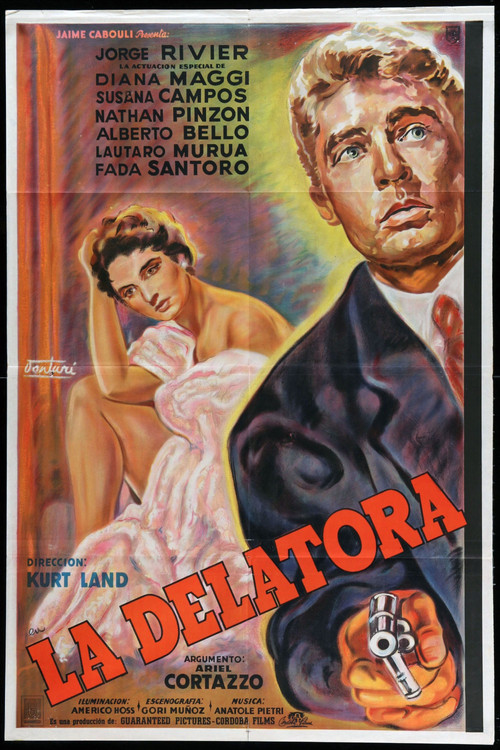 Movie poster for La delatora (1955)