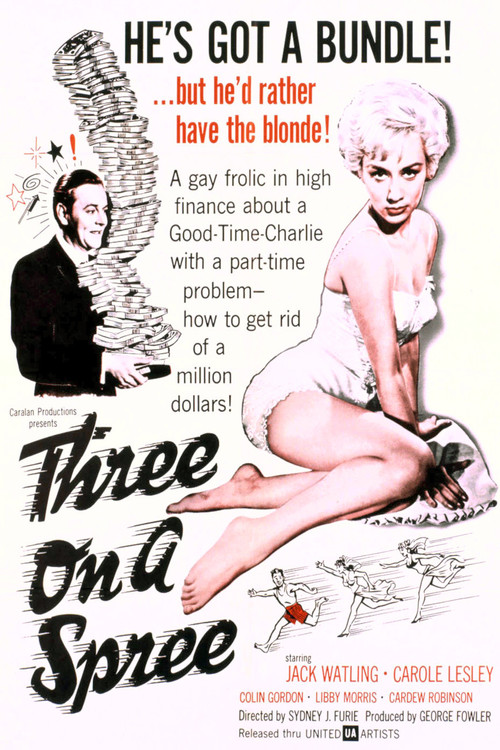 Movie poster for Three on a Spree (1961)