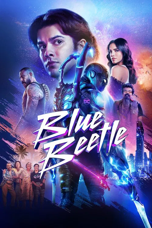 Movie poster for Blue Beetle (2023)