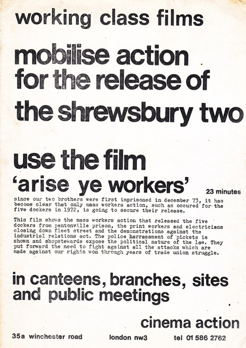 Movie poster for Arise Ye Workers (1974)