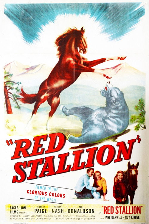 Movie poster for The Red Stallion (1947)