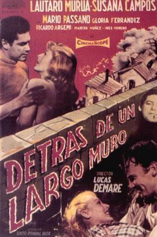 Movie poster for Detrás de un largo muro (1958)