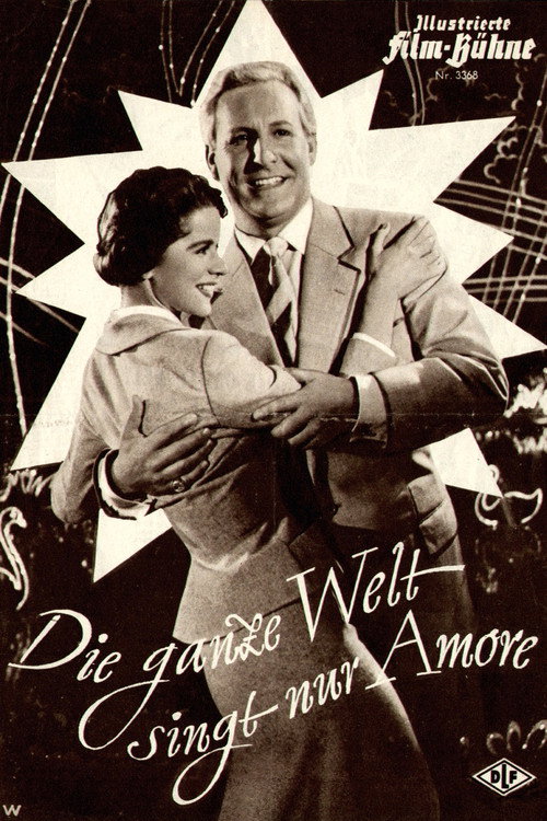 Movie poster for Die ganze Welt singt nur Amore (1956)