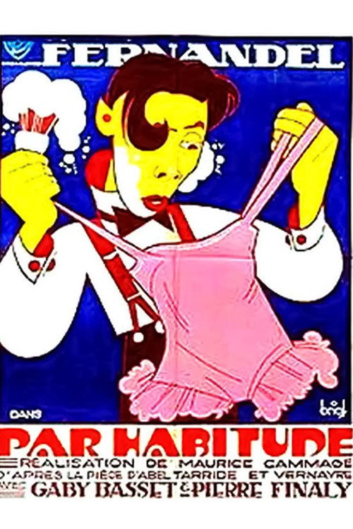 Movie poster for Par habitude (1932)