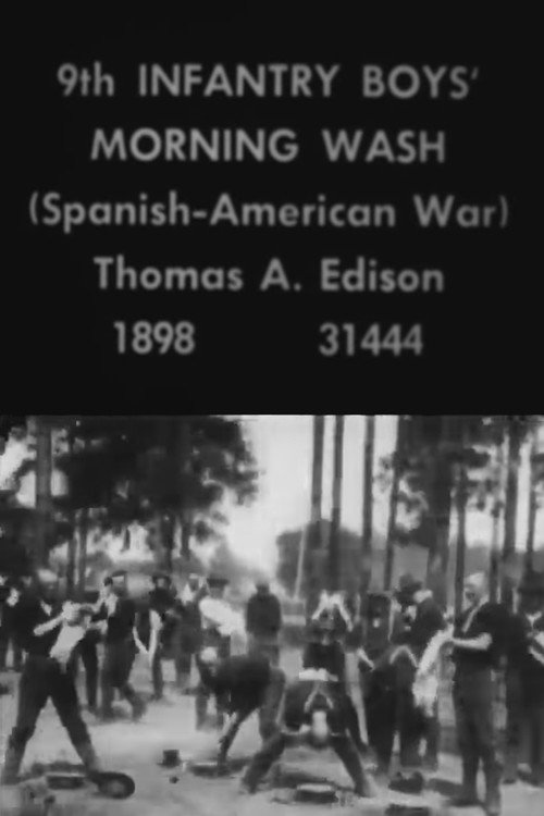 Movie poster for 9th Infantry Boys' Morning Wash (1898)