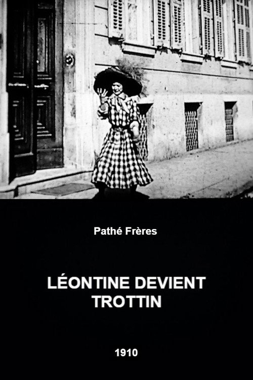 Movie poster for Léontine Becomes an Errand Girl (1910)